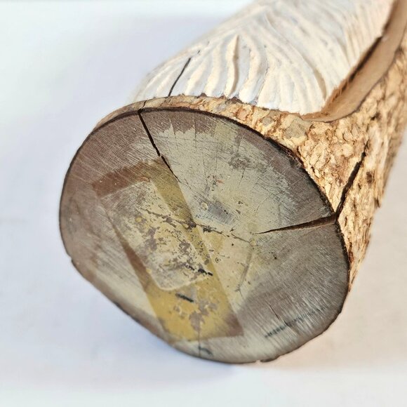 Santa Hand Carved Wood Sculpture Christmas Figurine Statue Rustic Folk Art 10" - Picture 7 of 8